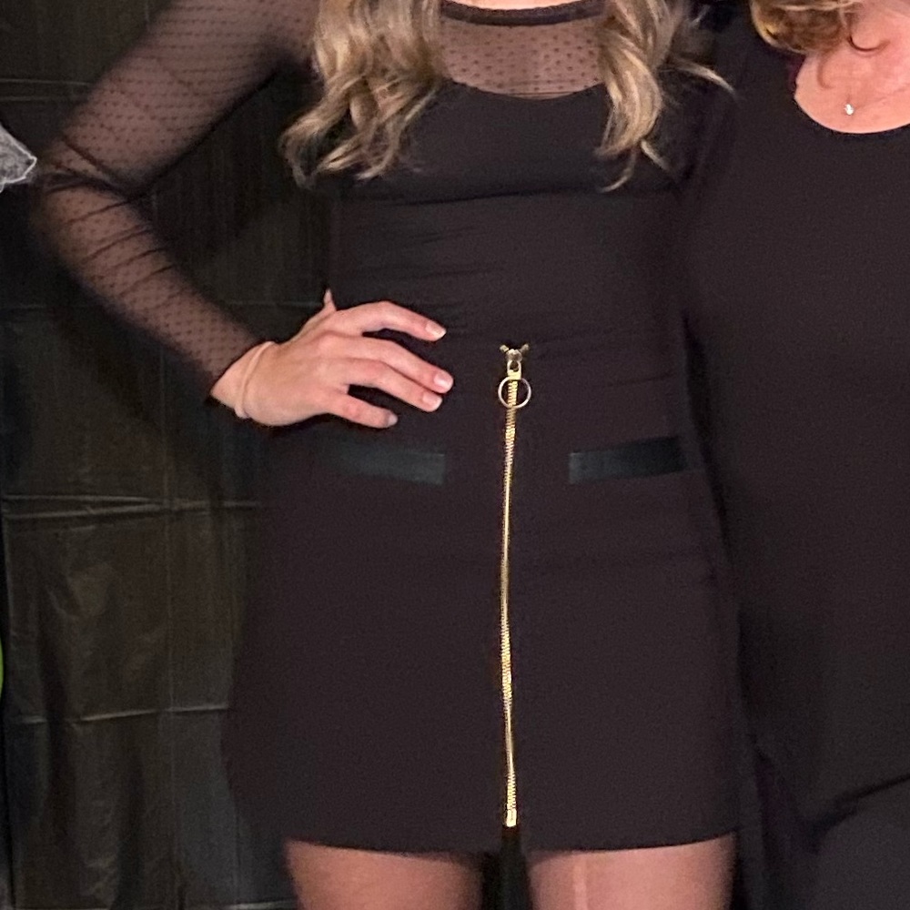 Express Zip Front Mini Skirt